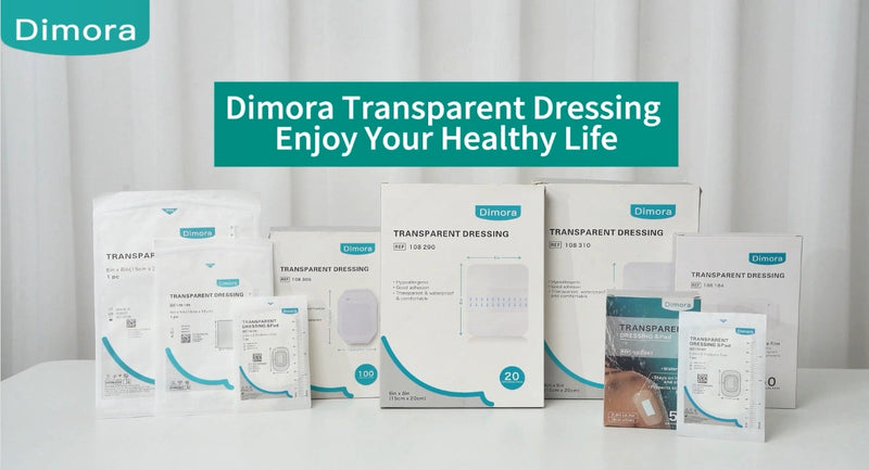 Dimora Waterproof Transparent Film Dressing, Large Clear Wound Bandages 6x8 inch 50 Pack, Post Surgical Skin Protector, Adhesive Medical Pad for Swimming,Showering,Tattoo Aftercare,IV Fixing 6"x 8"(50 PCS)