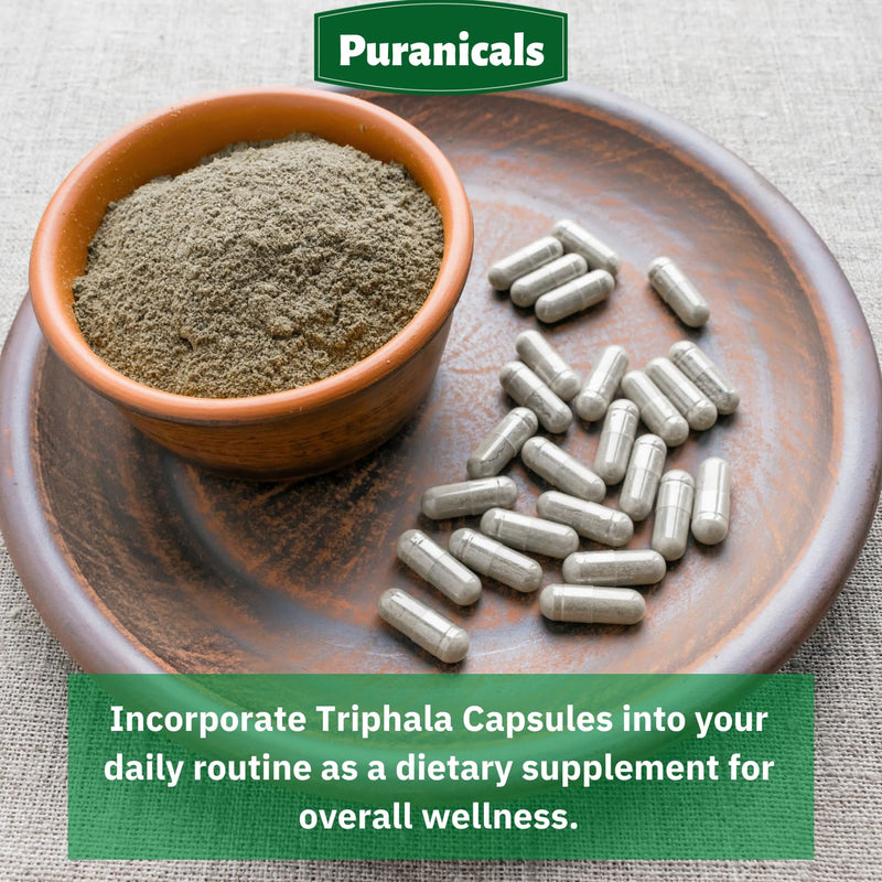 Triphala Premium 320 Capsules Non-GMO and Gluten Free | Herbal Supplement | 600 mg Per Serving | Made with Amla Bibhitaki Haritaki Powder Triphala Capsules 320 Count (Pack of 1) - BeesActive Australia