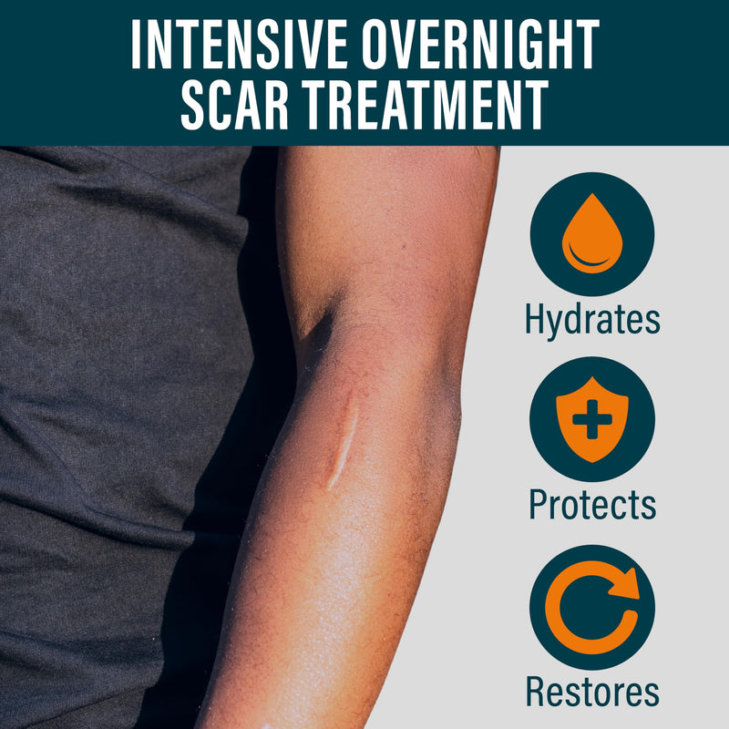 NUVADERMIS Overnight Intensive Scar Cream with Retinol, Allantoin, Vitamin E, Betaine – 1.35 Fl Oz PM Scar Cream Treatment for C-Sections, Keloids & Post-Surgery Care Intensive Scar Cream - 1 Pack - BeesActive Australia