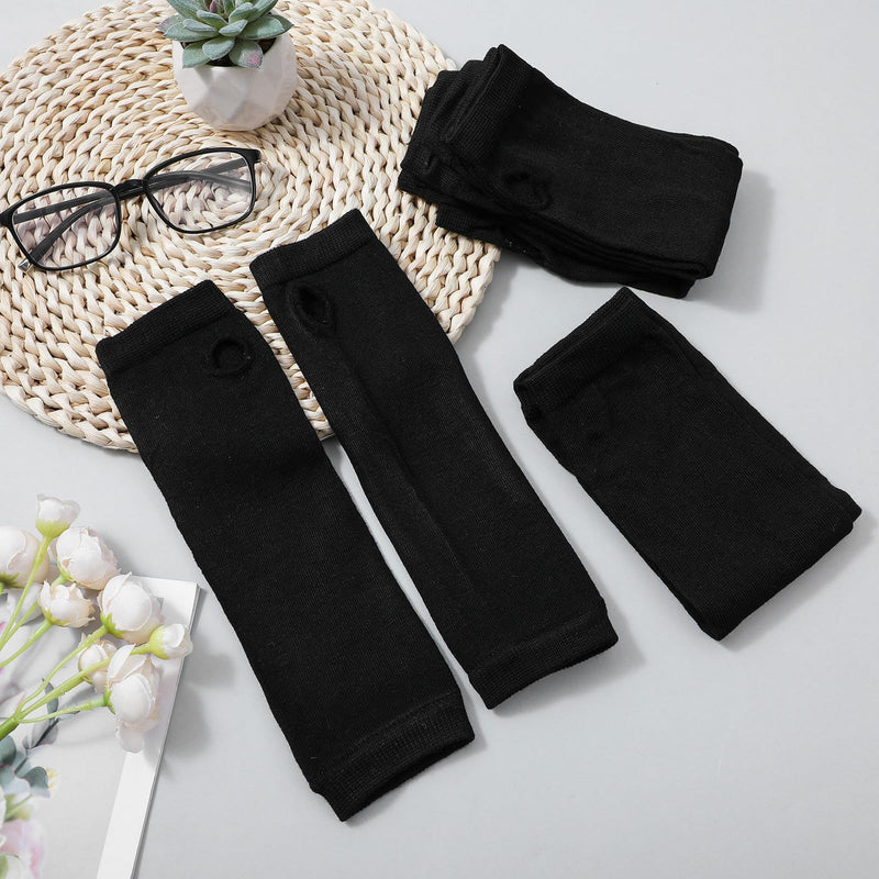 8PCS Arm Sleeve for Splint Arm Cast Cover Protector Hand Socks for Splint Black Arms Sling Elastic Short Cast Covers Protector Removable Washable Wrist Elbow Protection Cover Short for Bath Shower