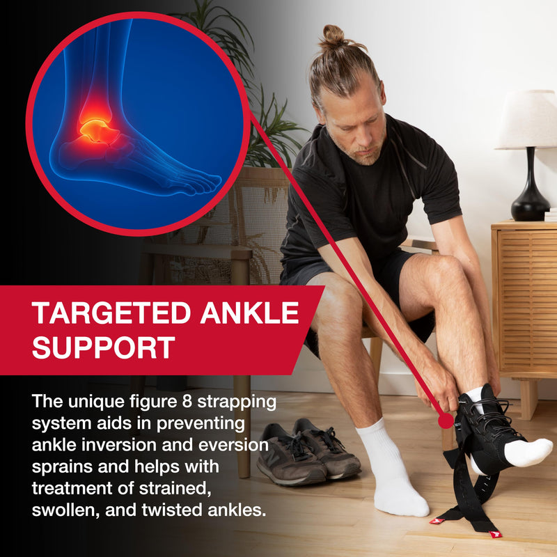 MUELLER Sports Medicine The One Ankle Brace Premium, Ankle Pain Relief Support for Men and Women, Ideal for Sprains, Strains, Arthritis, Black Small
