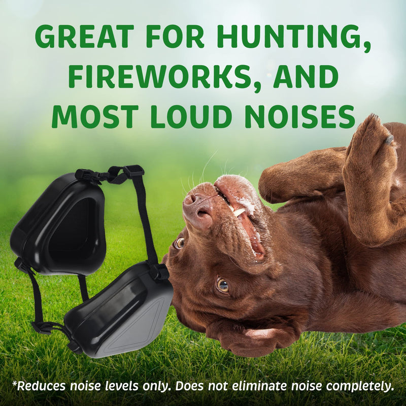 Evergreen Pet Supplies [2 Pack] Med/Large Dog Ear Muffs Covers for Advanced Dog Hearing Protection - Fireworks Relief - Comfortable Dog Ear Protection for Hunting - PawsPlanet Australia