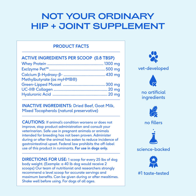 Native Pet Joint Strength & Dental Wellness Pack: Hip & Joint Supplement for Dogs - Supports Joints, Cartilage, Muscles & Anti-Inflammatory & 3 Medium Yak Cheese Himalayan Dog Chews Dental Sticks