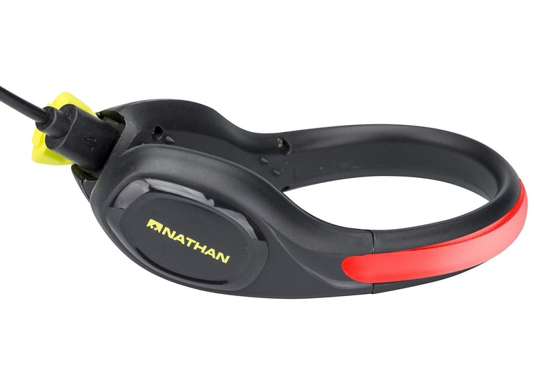 Nathan LightSpur RX LED Heel Spur, Black/Safety Yellow