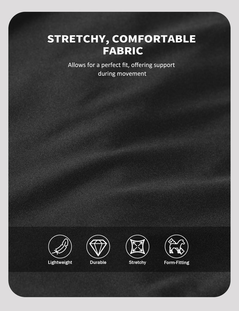 Harrison Howard Horse Shoulder Guard Thick Stretchy with Inner Soft Fleece Lining Adding Comfort Prevents Chafing Black L Large - BeesActive Australia