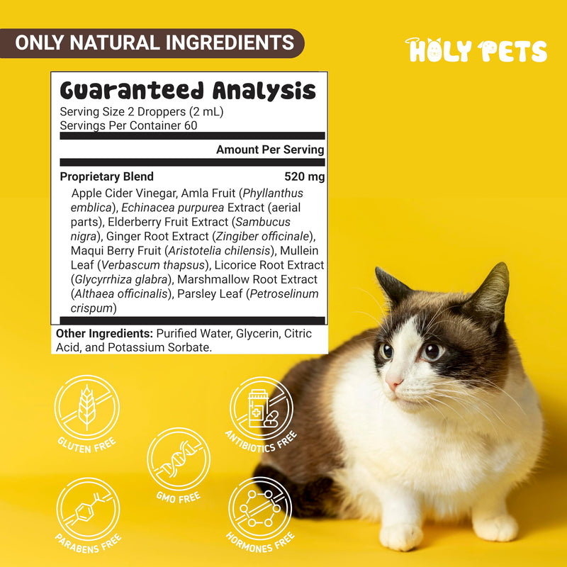 Cough Medicine for Dogs & Cats, Respiratory Infection Support - Sneezing Relief & Kennel Cough Treatment - Pet Asthma Support - Made with Natural Ingredients in The USA - PawsPlanet Australia