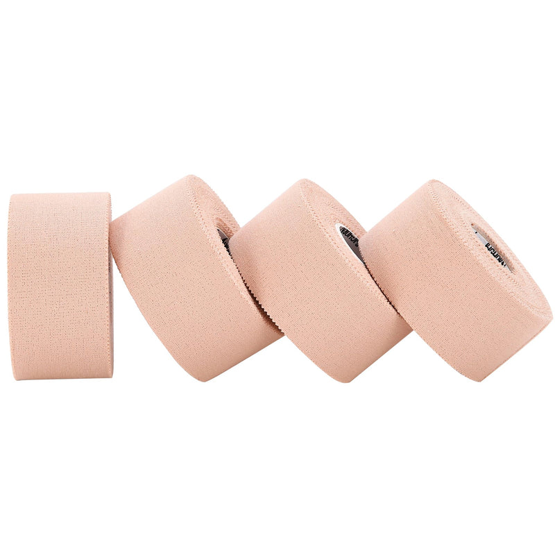 Bighorn Athletics Sports Tape | EZ-Tear Nude Athletic Tape for Wrist, Ankle & Foot Support | Zinc Oxide Infused & Latex-Free Adhesive, Breathable Cotton Fabric, 1.5-Inch x 45-Feet, 4 Rolls, Nude - BeesActive Australia