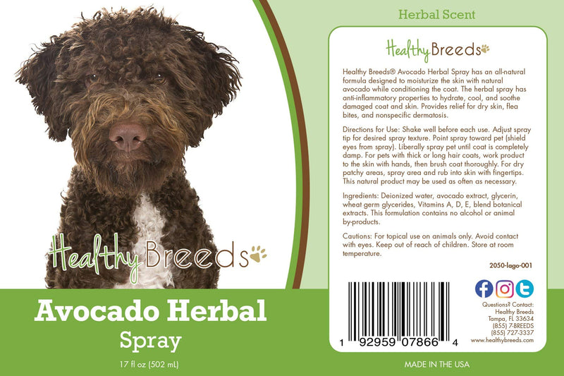 Healthy Breeds Lagotti Romagnoli Avocado Herbal Spray 17 oz