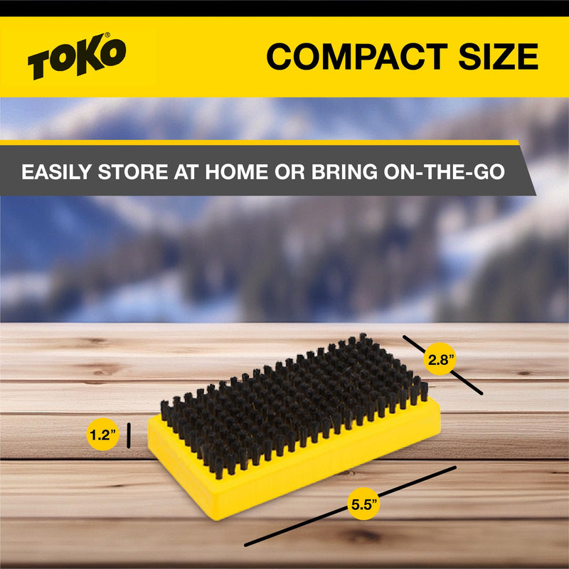 Toko Base Brush Horsehair yellow/black - BeesActive Australia