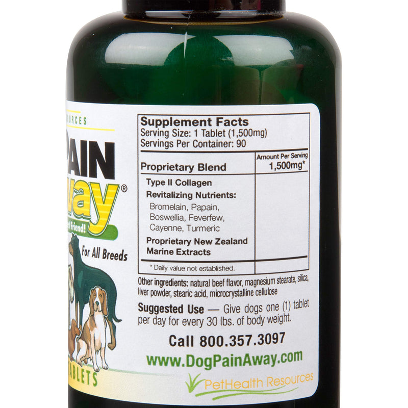 Treats Arthritis, Inflammation, Joint Pain, & Decreased Flexibility - 90 Dog Chewable Tablets - PawsPlanet Australia
