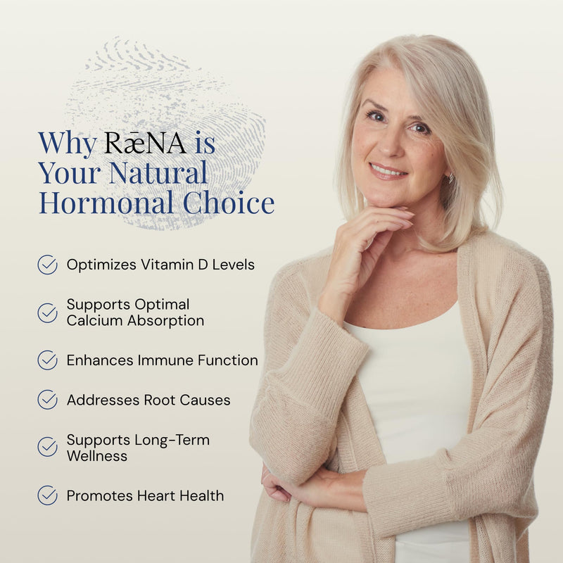 Raena Vitamin D3 Plus K2 Vitamin - Pure & Natural Formula - Easy to Take Capsules - No Artificial Additives - 100% Pure and Natural - 100 Capsules