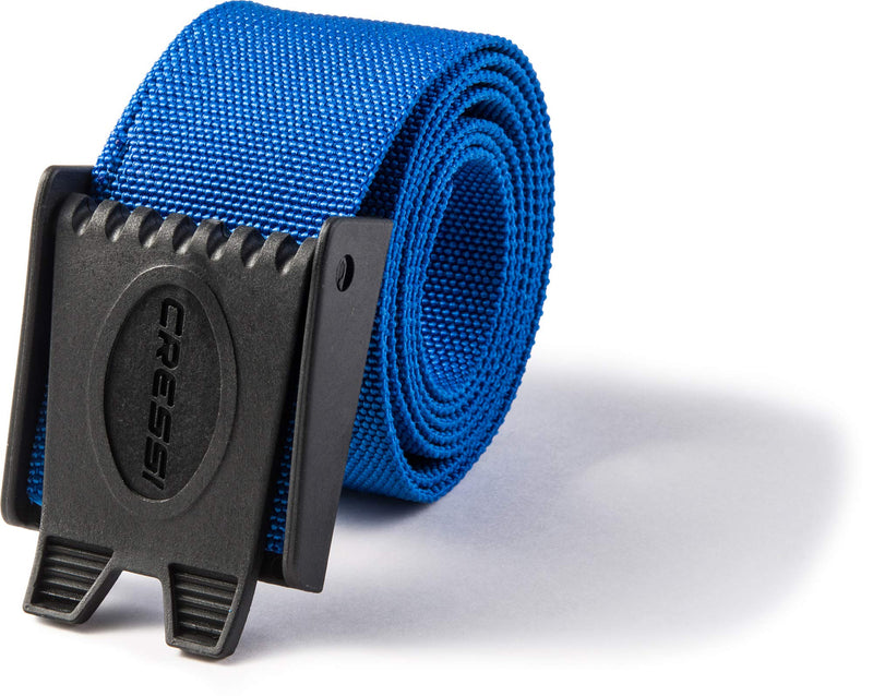 Cressi Nylon Weight Belt with Hard Plastic Buckle for Freediving and Spearfishing- Kos - Designed in Italy by Cressi Blue - BeesActive Australia