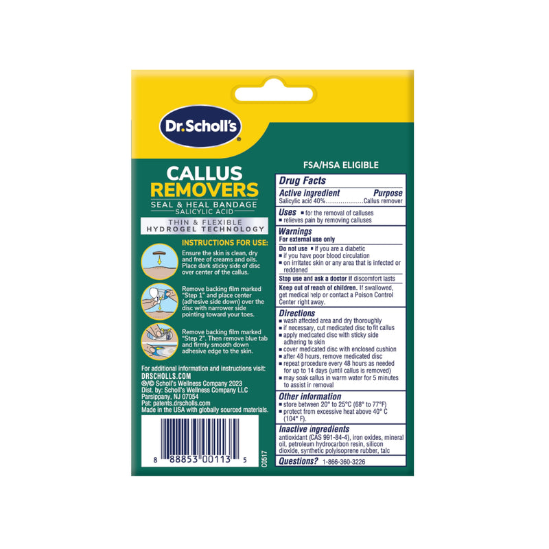 Dr. Scholl's Duragel Callus Remover 12 Count - BeesActive Australia