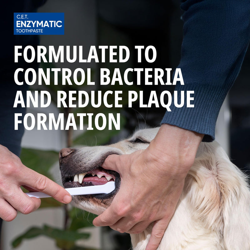 Virbac Enzymatic Toothpaste for Dogs & Cats - Cat & Dog Toothpaste for Plaque & Tartar Removal and Pet Breath Freshener - 70g Poultry 70 g (Pack of 1)