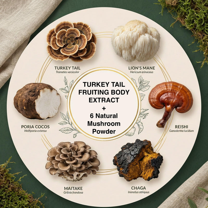 Turkey Tail Mushroom for Dogs – Ultra 7-in-1 Mushroom Powder with Beta-Glucans, Immune, Digestive & Brain Support, Chicken Liver Flavor, Daily Supplement for Dogs