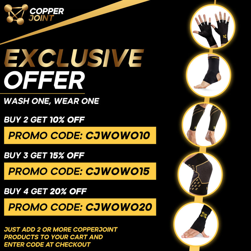 CopperJoint Compression Ankle Brace for Women Support, Durable Design Foot and Ankle Support for Women & Men Ideal to Support for Sports, Running, Comfortable Fit, Breathable Material - Large - BeesActive Australia