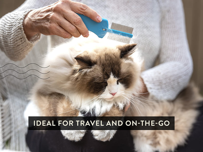 Foldable Grooming Comb for Dogs, Cats, and Horses: Demat and Detangle Comb, Remove Loose Fur or Loose Hair, Smooths Mats and Tangles, Great for On-The-Go Travel - BeesActive Australia