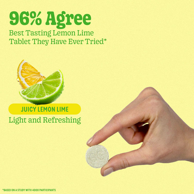 8G 8Greens Supergreens Effervescent Tablets, Lemon Lime, 10 Servings | Boosts Metabolism, Immunity & Focus; Contains Aloe vera, spirulina & chlorella; Vitamins C, B6, B12 & folate; Doctor-Backed