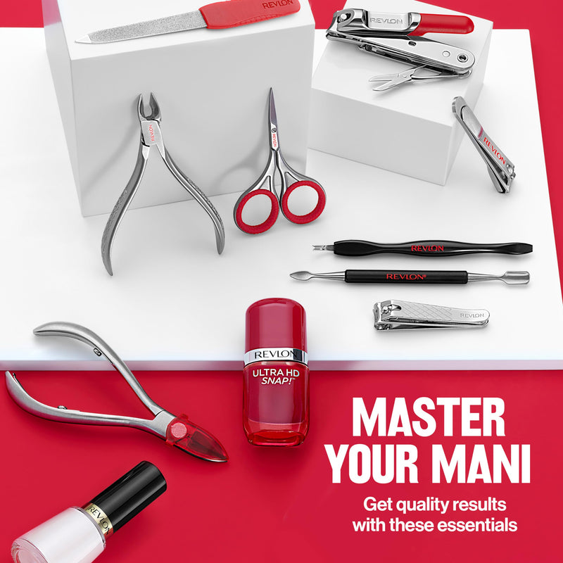 Revlon No-Ricochet Nail Nipper, Mess-Free Cuticle Remover Tool with Magnetic Shield for No Fly-Away Clippings, Made with Stainless Steel and Precision Blade, Easy Grip, 1 Count
