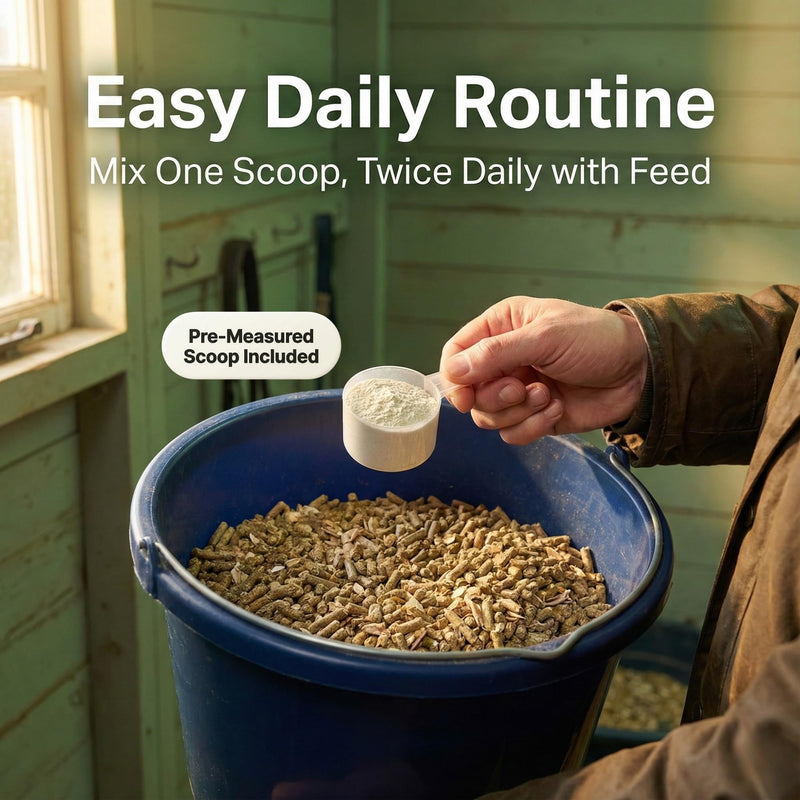 Steady | Daily Horse Calming Supplement | Magnesium, Vitex (Chasteberry) & Chamomile | Non-Sedative, Molasses-Free Magnesium Horse Calmer Powder 500g | 2 Month Supply