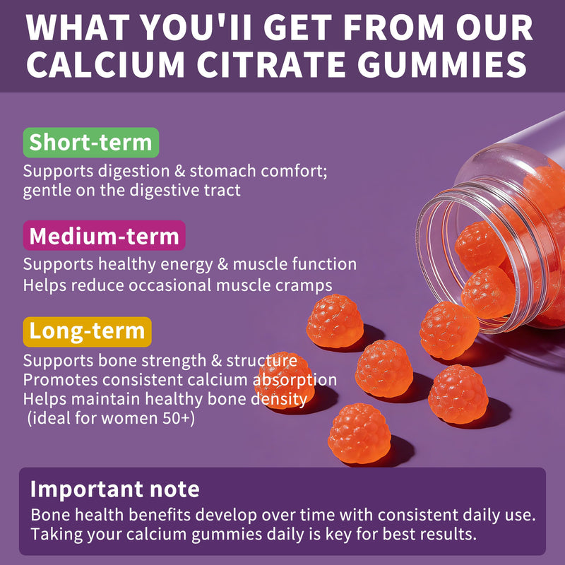 (3 Pack) Calcium Citrate 1200 mg for Women Men,Calcium Magnesium Zinc Vitamin D3 Gummies,High Absorption Calcium Chews Supplement for Bone,Teeth & Muscle Healthy,Sugar Free,Vegan,Non-GMO,Orange Flavor 60 Count (Pack of 3)