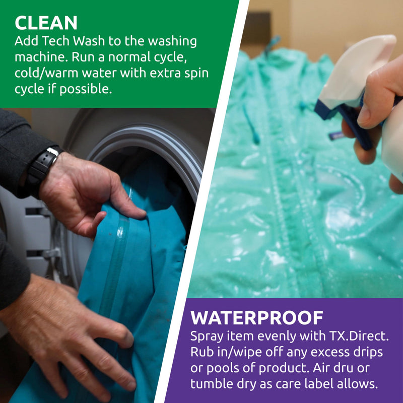 Nikwax TX.Direct Spray-On Waterproofing, 500ml, High Performance Waterproofing Renewal Treatment Restores DWR Water Repellency in Jackets, Outerwear, Rain, Ski and Snow Gear 16.9 Fl Oz (Pack of 1) - BeesActive Australia