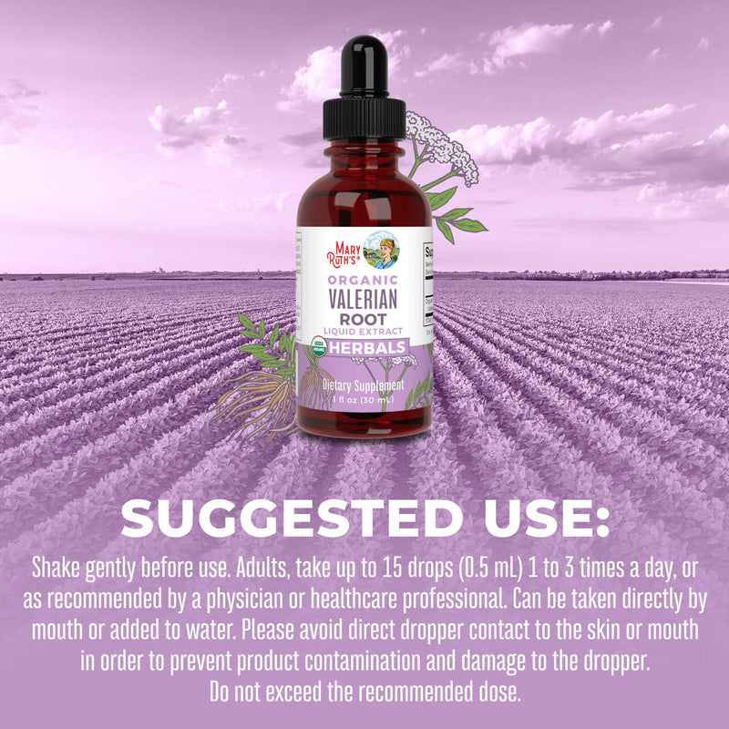 MaryRuth Organics Valerian Root Liquid Drops | 2 Month Supply | Sugar Free | USDA Organic Valerian Root Drops | Support Sleep | Calm and Stress Relief | Vegan | Non-GMO | Gluten Free | 60 Servings Unflavored 1 Fl Oz (Pack of 1) - BeesActive Australia