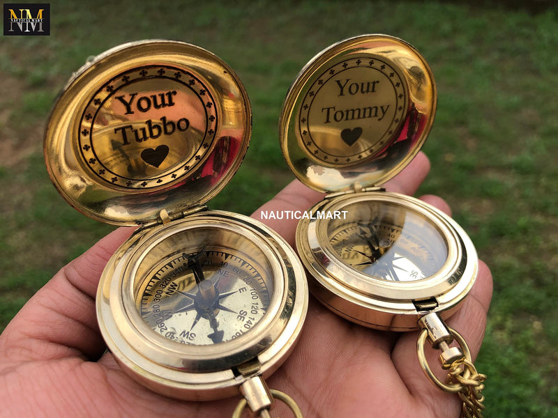 Brass Compass, Your Tommy Compass, Birthday Gifts, Working Compass, Dual Set Compass, Great Gifts
