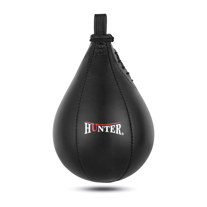 Hunter Leather Speed Bag with Hanging Swivel - Boxing Training Bag for Speed & Accuracy