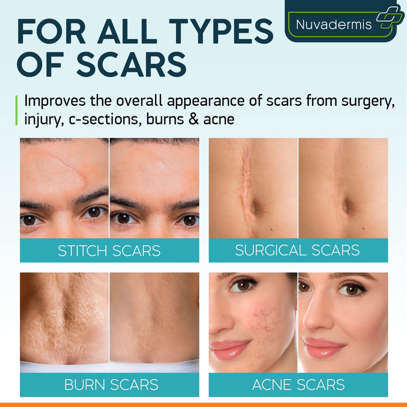 Nuvadermis Scar Care Bundle - Advanced Scar Gel & Silicone Scar Tape - BeesActive Australia