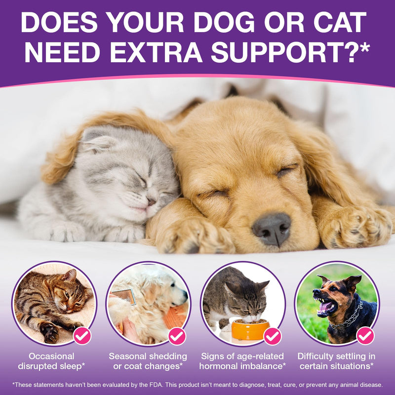 Melatonin for Dogs,Sleep Aid Drops for Dogs and Cats Calming,Liquid Melatonin for Pets Support Relaxation & Deep Sleep and Overall Well-Being