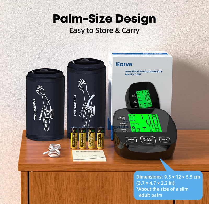 Pediatric Blood Pressure Monitor for Home Use with 2 Size Cuffs