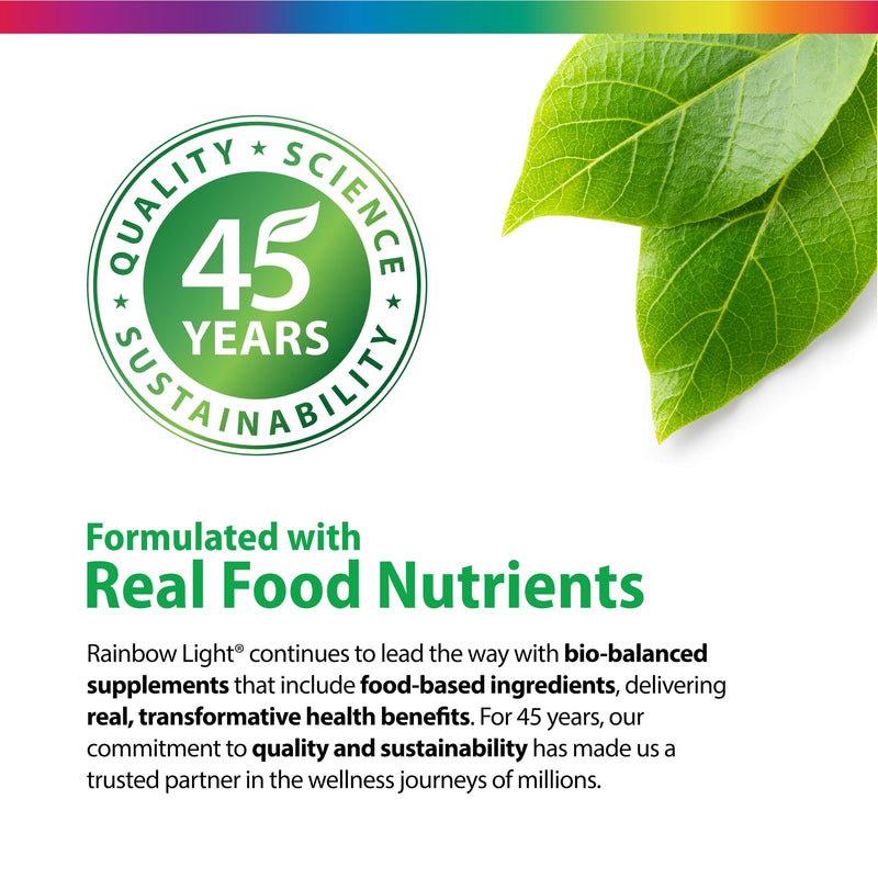Rainbow Light Teen Multivitamin for Boys & Girls | 90 Caplets | with DermaComplex, Iron, Probiotics & Enzymes