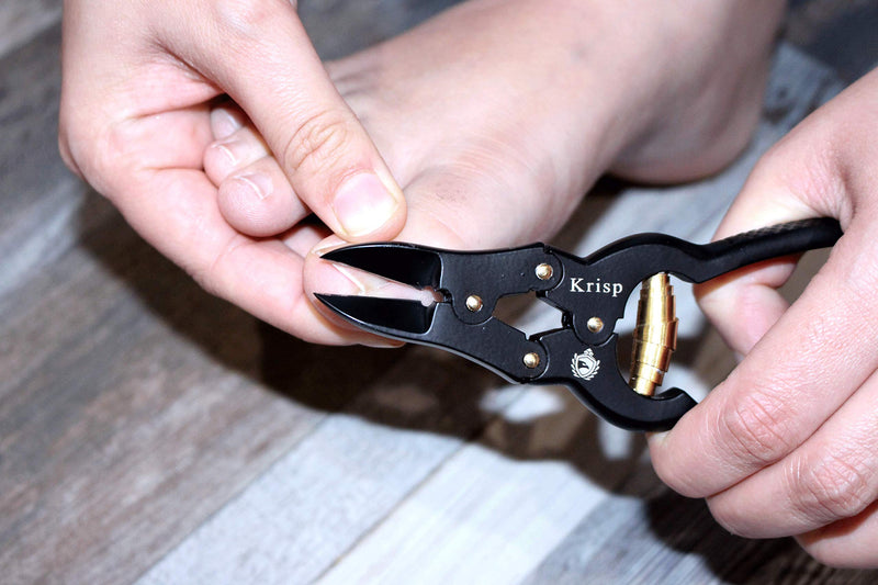 Toenail Clippers - Professional Podiatrist Toenail Clippers for Thick Nails for Seniors - Heavy Duty Nail Clippers Cutter Trimmer for Men Women Podiatry Tools Stainless Steel Toenail Scissors by Krisp - BeesActive Australia
