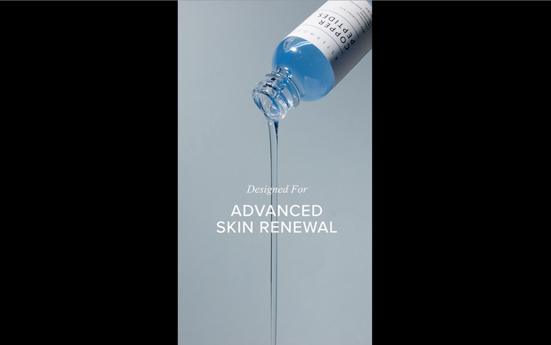 Asterwood Copper Peptides Serum for Face, GHK-Cu Peptide w/Hyaluronic Acid 1 Fl Oz (Pack of 1)
