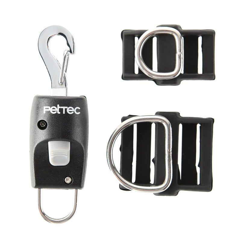 PetTec leash click system | Magnetic closure for dog leash & dog collar for quick putting on and taking off the leash | Magnetic leash dog Anleinfix | Magnet click system fix rustproof black - BeesActive Australia