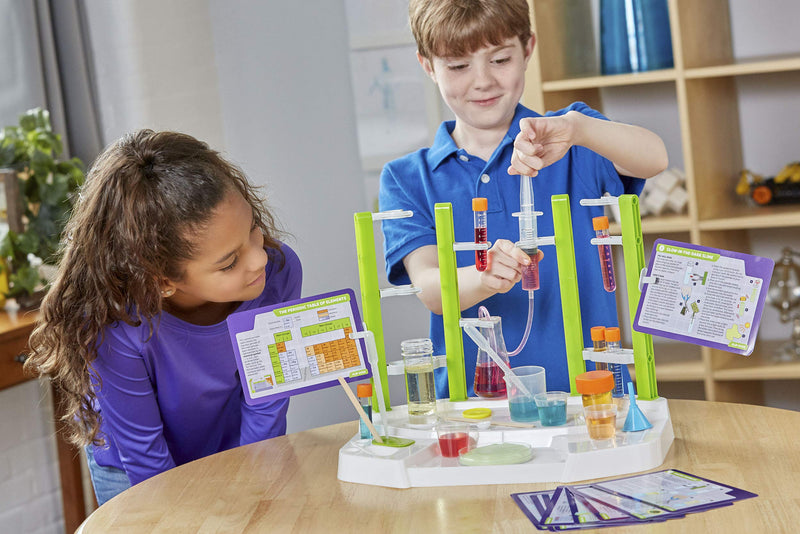 Thames & Kosmos Ooze Labs Chemistry Station Science Experiment Kit, 20 Non-Hazardous Experiments Including Safe Slime, Chromatography, Acids, Bases & More, Multi-Color - BeesActive Australia