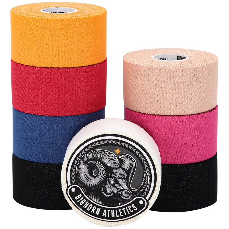 Bighorn Athletics Sports Tape | EZ-Tear Nude Athletic Tape for Wrist, Ankle & Foot Support | Zinc Oxide Infused & Latex-Free Adhesive, Breathable Cotton Fabric, 1.5-Inch x 45-Feet, 4 Rolls, Nude - BeesActive Australia