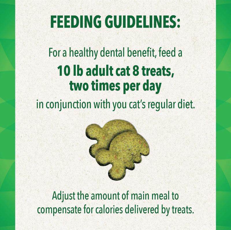Greenies Feline Adult Dental Cat Treats, Savory Salmon Flavor, 9.75 oz. Tub 9.75 Ounce (Pack of 1) - PawsPlanet Australia