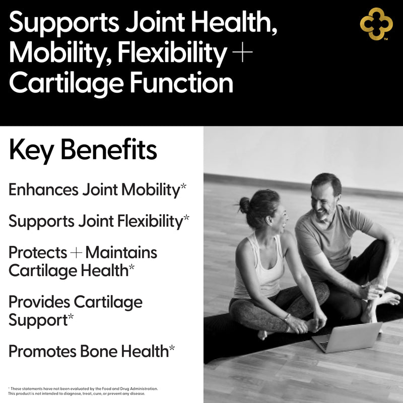 Glucosamine Chondriotin MSM All-in-One Joint Support Supplement Turmeric, Hyaluronic Acid, Boswellia, Ginger Root, Bamboo, BioPerine, Black Pepper, Supports Joint Health & Flexibility 90 Count - BeesActive Australia