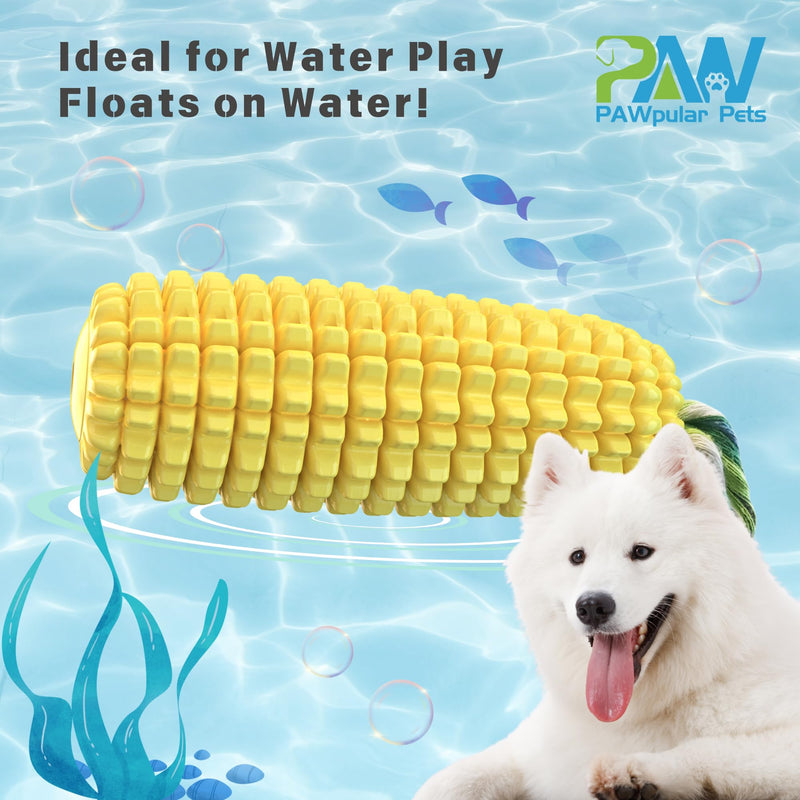 Indestructible Dog Chew Toy for Aggressive Chewers, Durable, Squeaky, Corn Stick Shape for Teeth Cleaning & Interactive Play, Puppy Toys, Suitable for Small, Medium, Large Breeds - BeesActive Australia