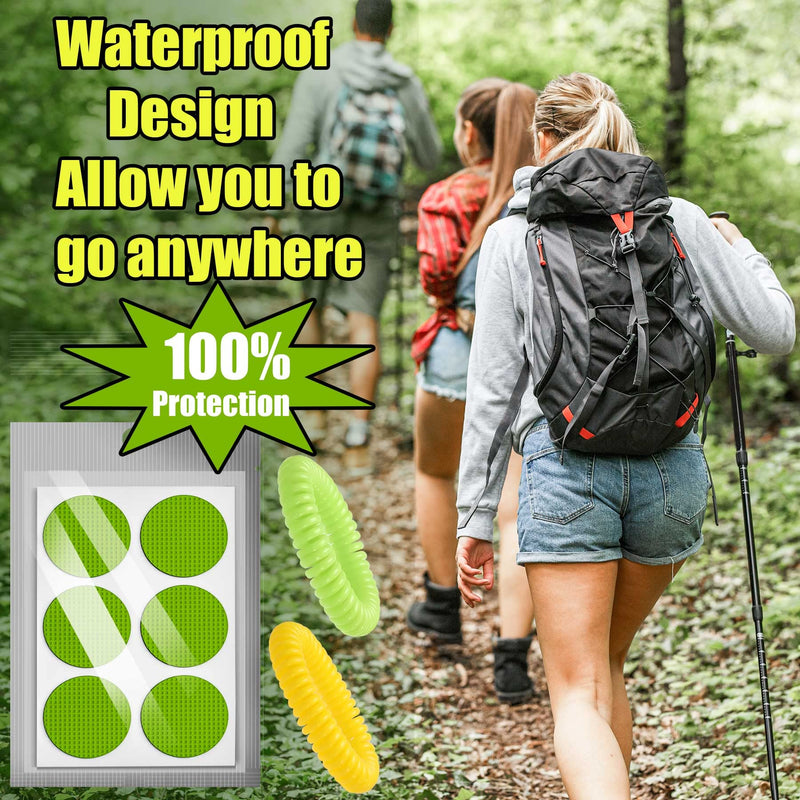 150Pack Mosquito Stickers Citronella Bug Patches for Kids Adult with 2Pack Mosquito Bracelets Insect Wristbands - BeesActive Australia