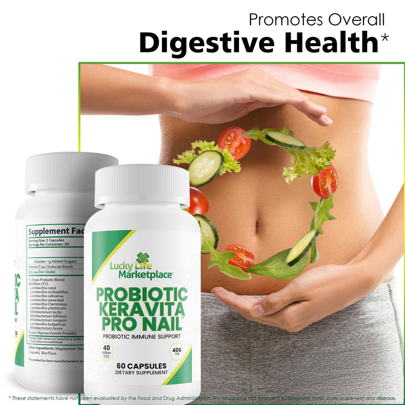 Probiotic Keravita Pro Nail - Probiotic Immune Support to Help Support the Body to Naturally Defend Against Fungus - Promote Clear Nails - Support Healthy Gut Microbiome to Aid Immune Response
