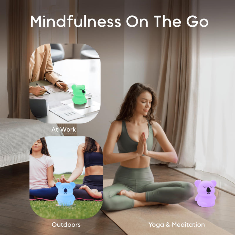 Breathing Pal 'Kyle'- Mindfulness Breathing Light, Anxiety Relief Items, Guided Visual Meditation Breathing Light, Anxiety Relief Items for ADHD/Meditation, Mindfulness Coach for Kids Adult Women Men Kyle (Koala) - BeesActive Australia