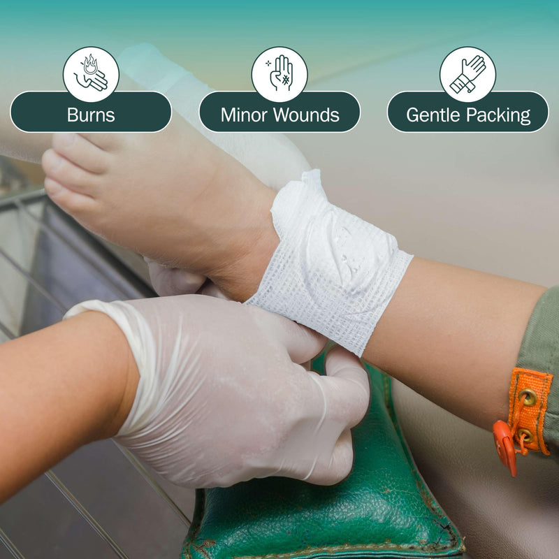 Hydrogel Wound Dressings - 15 Burn Gel Pads for Burns, Minor Wounds, and More - 4x4 Burn Bandages with Hydrogel and Vitamin E - Good for Medical Facilities, First Aid Kits, and Nursing Homes