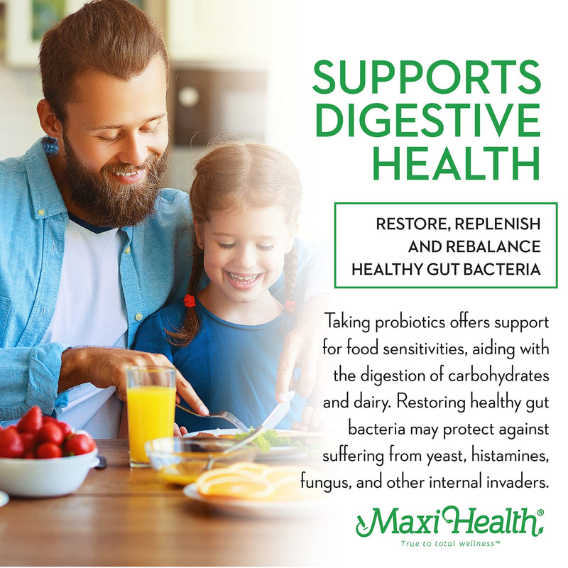 Maxi Health® Probiotics for Kids, 10 Billion CFU (120 Count) | Kosher | 15-Strain Kids Probiotic | Fruit Punch Chewables for Digestive Health | Vegetarian · Non-GMO | Doctor Formulated 120 Count (Pack of 1)