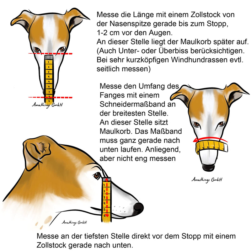 Don Pare 107 Greyhound Racing Muzzle in Pink Lurcher Sloughi Saluki Dogs with Long Slim Snout Shapes - BeesActive Australia