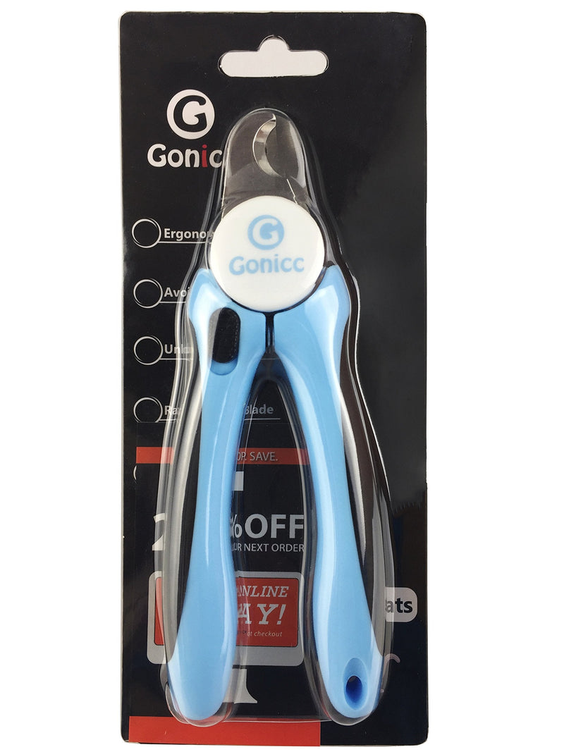 gonicc Dog & Cat Pets Nail Clippers and Trimmers - with Safety Guard to Avoid Overcutting, Free Nail File, Razor Sharp Blade - Professional Grooming Tool for Pets For Large and Medium Dogs - BeesActive Australia
