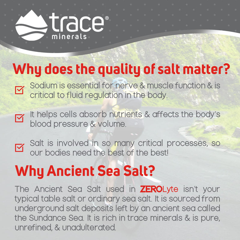 Trace Minerals ZEROLyte (Salty Watermleon) | Sugar Free Electrolyte Powder Drink Mix | Hydration, Immunity & Energy Support Powered by Concentrace | Gluten Free, Vegan | 30 Packets Salty Watermelon - BeesActive Australia