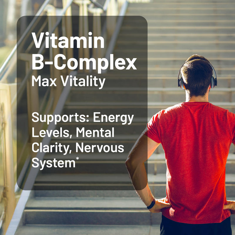 NatureWise Vitamin B Complex for Women and Men - with Folic Acid Biotin B1 B2 B3 B6 B12 - Support Cellular Energy & Mental Clarity - Gluten & Dairy Free - 360 Softgels[1-Year Supply] 360 Count (Pack of 1)